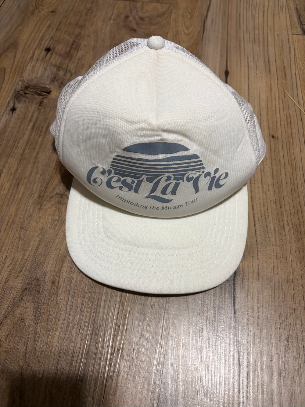 C'est La Vie Graphic Mesh Trucker Hat .